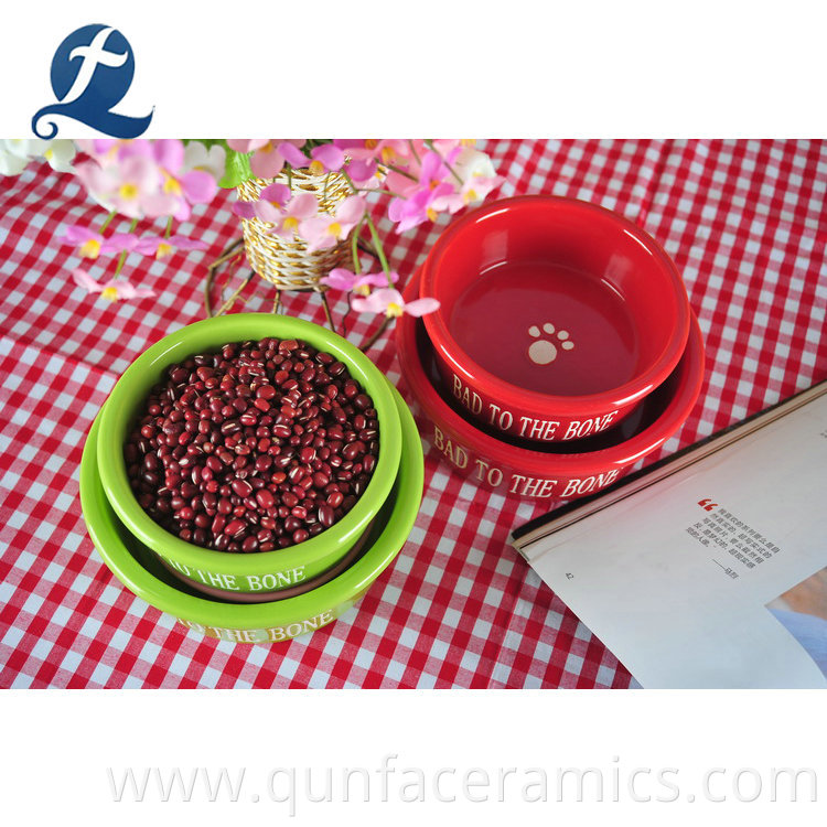 Promotion OEM Custom Design Ceramic Small Animal PET Bowls Feeder